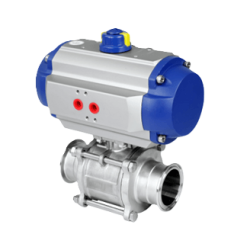 Horizontal pneumatic non-retention ball Valve