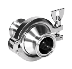 Check valve with clamp end