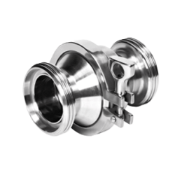 Check valve clamp ends
